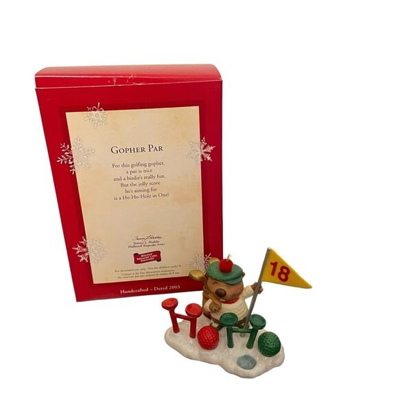 Hallmark Keepsake Ornaments Gopher Par Golfing Tree‎ Ornament 2003 - Picture 2 of 5